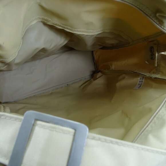 Vintage‎ TWA Airline Beige Getaway Vacation Carry On Messenger Tote Bag - Picture 7 of 13